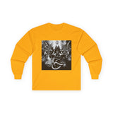 Angel Of Death Long Sleeve Tee — Dark Fantasy Angel & Serpent Graphic