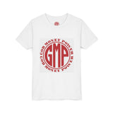 Youth Tee — 'GMP' God Money Power Circle Graphic