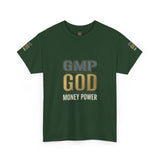 GMP GOD Money Power T-Shirt — Bold Gold Logo Tee