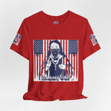 God Money Power Tee — Patriotic Bandana Saint Graphic T-Shirt