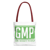 GMP 'God Money Power' Tote Bag - Bold Green Logo Canvas Tote