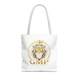 Lion Crest Tote Bag — GMP Gold Emblem Canvas Tote