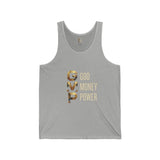 GVP Gold Text Tank — "God Money Power" Graphic Tank Top