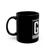 GMP Black Mug - 'God Money Power' Bold Logo Coffee Cup (11oz/15oz)