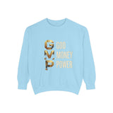 Sweatshirt — G.M.P. Gold Logo "God Money Power" Casual Graphic Sweatshirt
