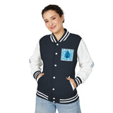 Letterman Jacket — 'God Money Power' Retro Chrome Varsity Jacket