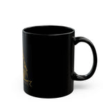 God Money Power Black Mug — 11oz/15oz Ceramic Coffee Cup