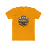T‑Shirt — "God Money Power" Vintage Crest Graphic Tee