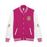 Letterman Jacket — "God Money Power" Bold Crest Varsity Jacket