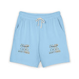Fleece Sweat Shorts — 'GMP GOD' Marble Text Casual Lounge Shorts