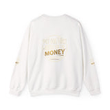 Crewneck Sweatshirt — Put Out Fires, Invest In Money Gold Logo
