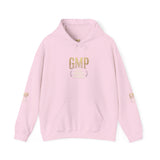 GMP Crest Hoodie — White Gold Logo Pullover
