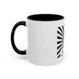 Coffee Mug — 'God Money Power' Bandana Jesus Black Accent Mug (11/15oz)