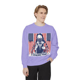 God Money Power Sweatshirt — Patriotic Bandana Graphic Crewneck