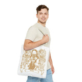 Gold Saint Mary Illustration Tote Bag — Bad Money Power Graphic Tote
