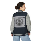 Letterman Jacket — 'God Money Power' Graphic Varsity Jacket