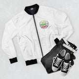 Bomber Jacket — "God Money Power" Graphic Bomber Jacket