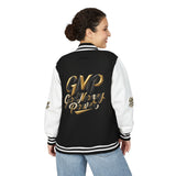 Gold Script 'GVD Get Money' Letterman Jacket