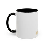 Accent Coffee Mug — "God Money Power" Crown & Wealth Icon Ceramic Mug (11/15oz)