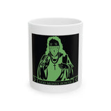 God Money Power Mug — Edgy Religious Graphic Ceramic Coffee Cup (11oz, 15oz)