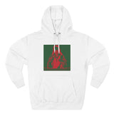 Hoodie — Red & Green Saint Graphic Pullover