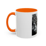 Angel Of Death- Gothic Grim Reaper & Serpent Accent Coffee Mug — Dark Fantasy Skull Art