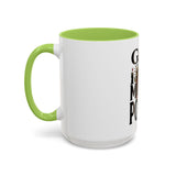 God Money Power-Coffee Mug — Skull Crown Gothic Accent Mug (11oz & 15oz)