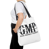 GMP "God Money Power" Graphic Tote Bag – Faith & Hustle Everyday Carry