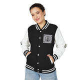 Letterman Jacket — 'God Money Power' Graphic Varsity Jacket