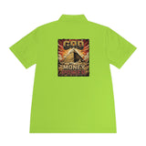 God Money Power Pyramid Polo Shirt — Vintage Pyramid Graphic Men’s Sport Polo
