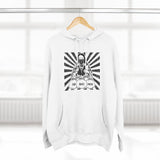 Hoodie “God Money Power” Graphic Pullover — Retro Boxing Design