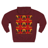 Reggae Sunset Hoodie — Palm Tree Rasta Graphic Fleece