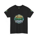 God Money Power Graphic Tee