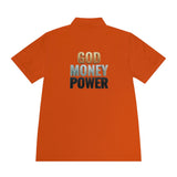 God Money Power Polo — Men's Athletic Golf/Casual Shirt