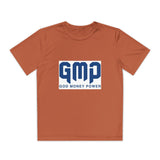 GMP "God Money Power" Youth Tee - Athletic Faith-Based Logo Shirt