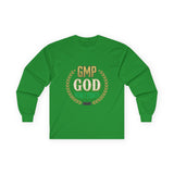Money Power Long Sleeve Tee — “GMP GOD” Laurel Graphic