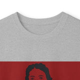 Long Sleeve Tee — "Sacred Hustle" Red Bandana Jesus Graphic