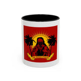 God Money Power Coffee Mug — Bold Red Retro Palm Design (11/15oz)