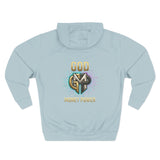 Three-Panel Fleece Hoodie