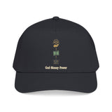 Mid Profile Baseball Cap — Minimalist Crown, Book & Sun Embroidery Cap