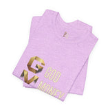 GVP 'God Money Power' Graphic Tee – Gold Lettering Christian Streetwear