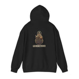 Hoodie — 'God Money Power' Buddha Graphic Pullover