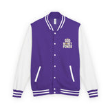 Letterman Jacket — 'Did I Just Say Power?' Retro Varsity Jacket