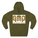 GMP Hoodie — "God Money Power" Bold Gold Graphic Fleece Pullover