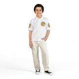 Youth Polo Shirt — Gold "GMP" (God Money Power) Emblem