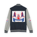 Letterman Jacket — Patriotic "God Money Power" Crest Varsity Jacket