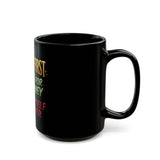 Put God First Hustle For The Money Black Mug – Inspirational Faith & Motivation Coffee Cup (11oz/15oz)