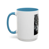 Angel Of Death- Gothic Grim Reaper & Serpent Accent Coffee Mug — Dark Fantasy Skull Art