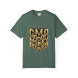 Good Money Power Graphic Tee — GMP 3D Gold Lettering T-Shirt
