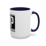 GMP 'God Money Power' Accent Coffee Mug – Bold Black Logo 11/15oz